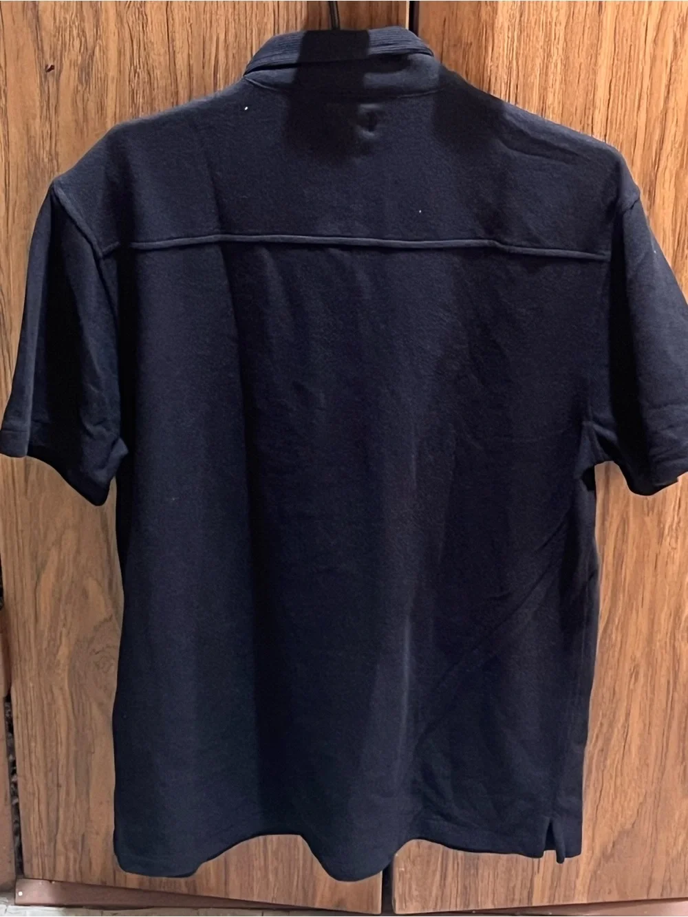 J. Crew Men's Black Short-Sleeve Button Down Shirt